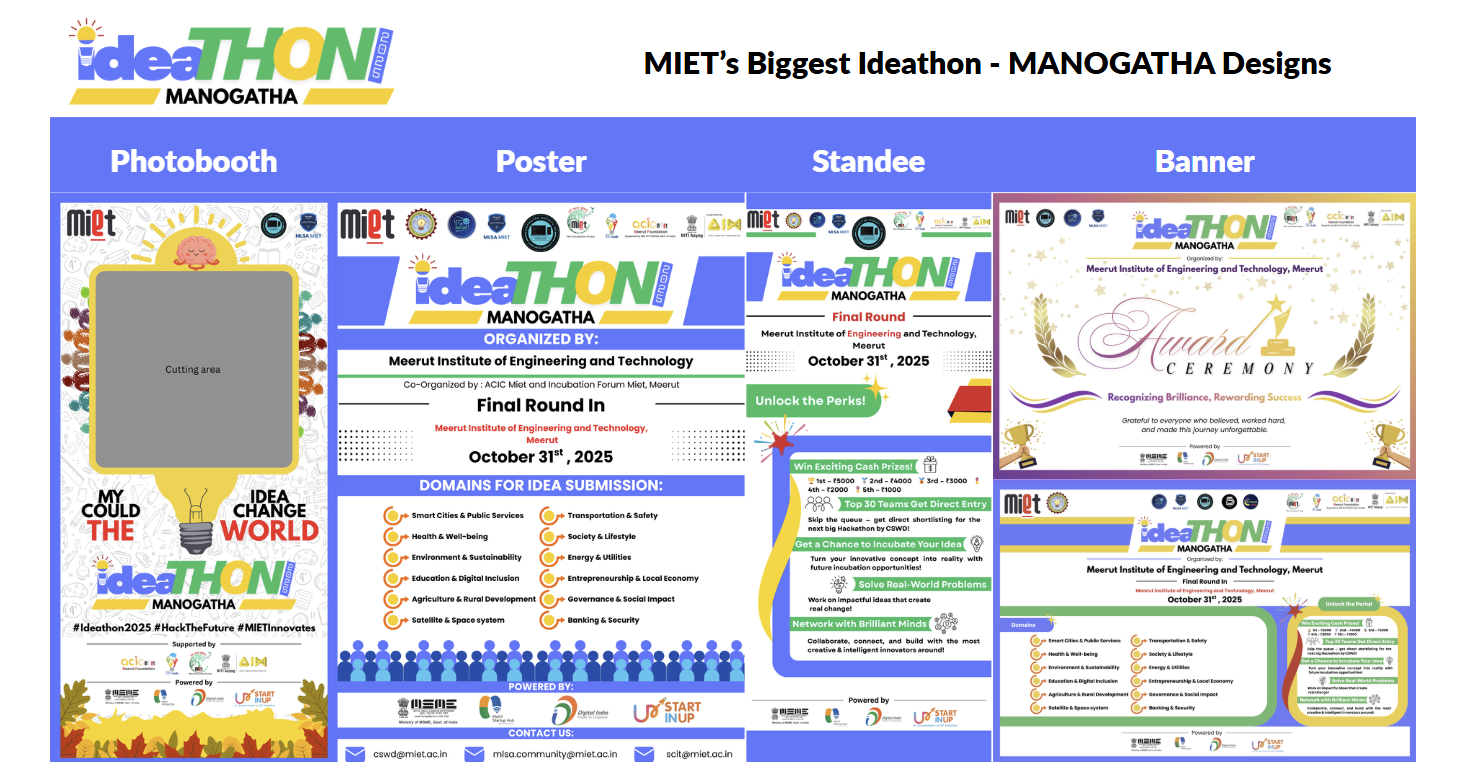 Ideathon Manogatha collateral — CSWD, MIET
